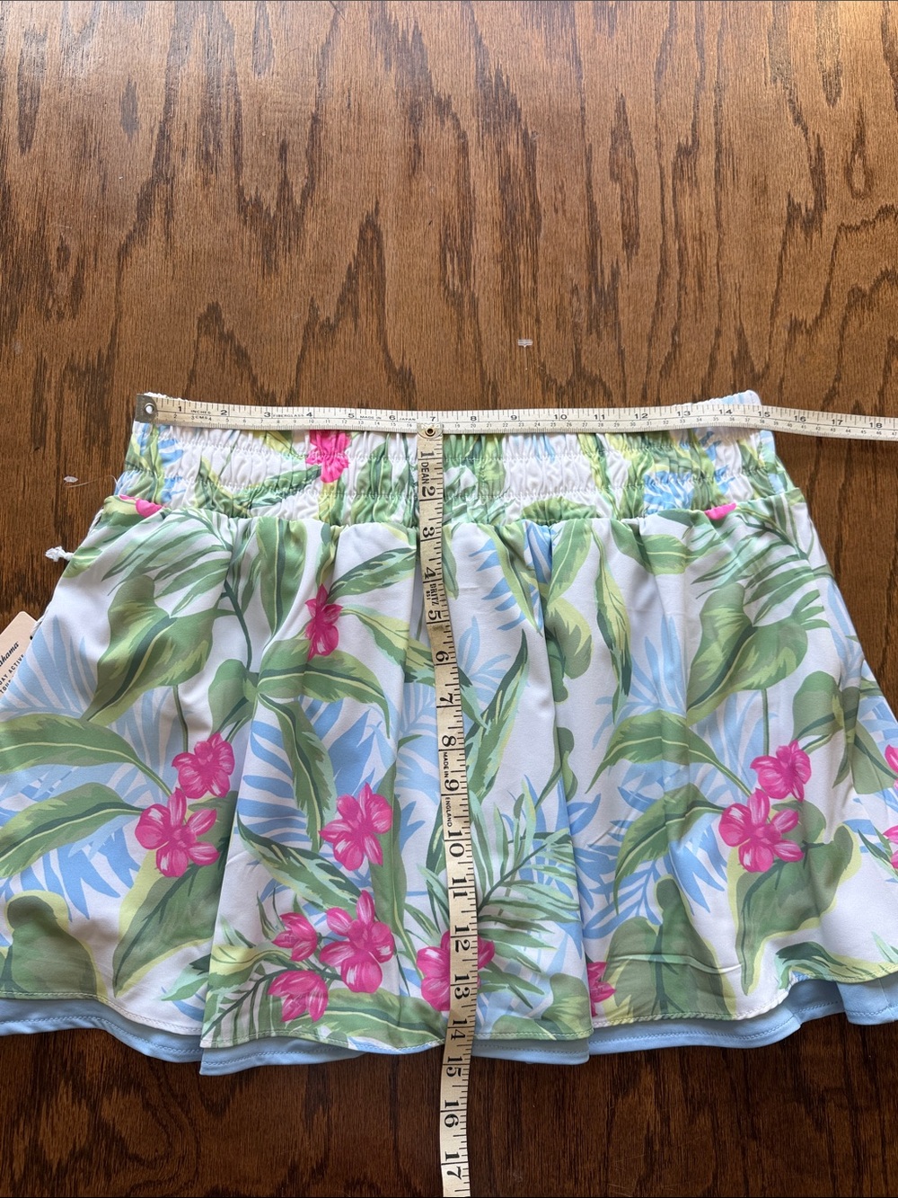 Tommy Bahama Pink & Green Tropical Floral Skort - Picture 7 of 7